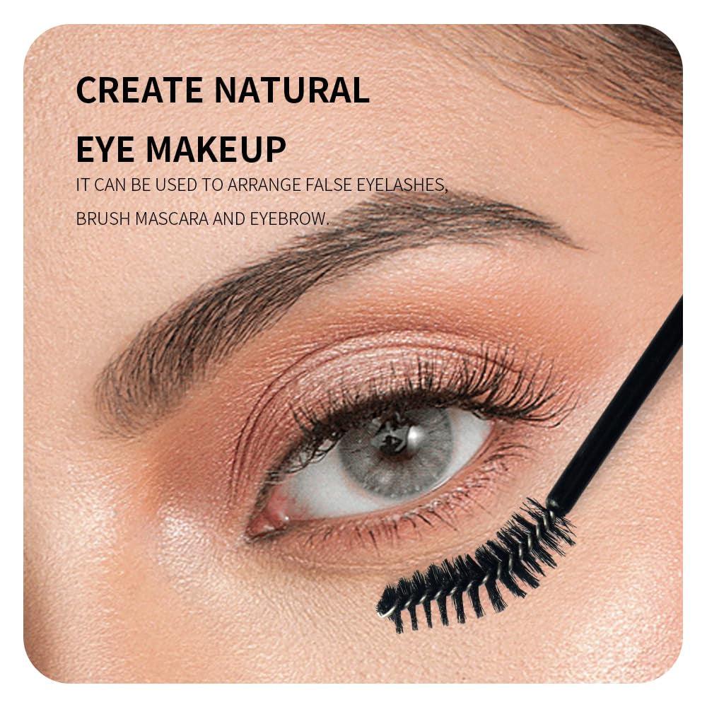 300 Pcs Eyelash Brush Disposable Eyebrow Brush Crystal Mascara Wands Applicator for Eyelash Extension(Lashbrush-A Colored)