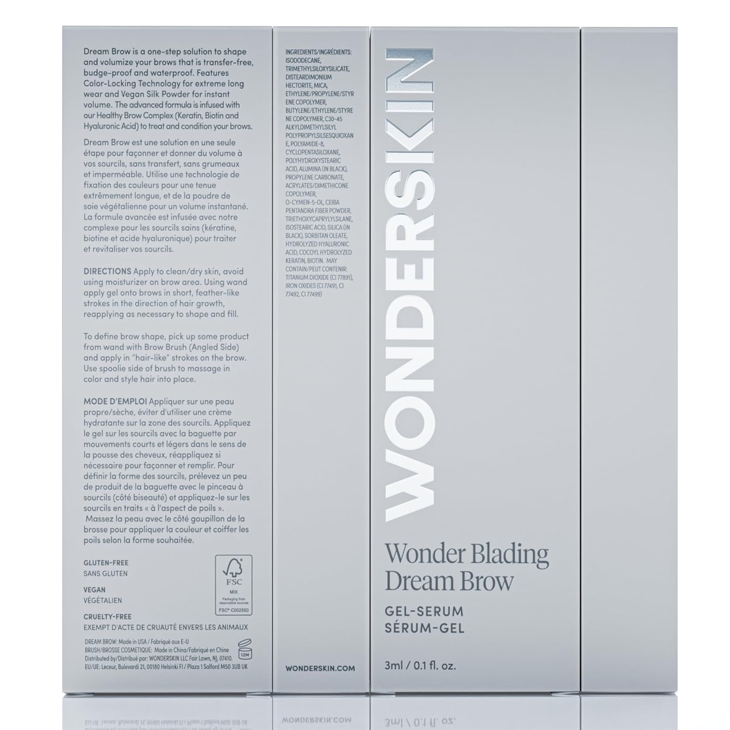 Dream Brow Eye Brow Gel, Long Lasting Eyebrow Gel, Waterproof Eyebrow Mascara, Transfer Proof Tinted Brow Gel and Eyebrow Filler (Blonde)