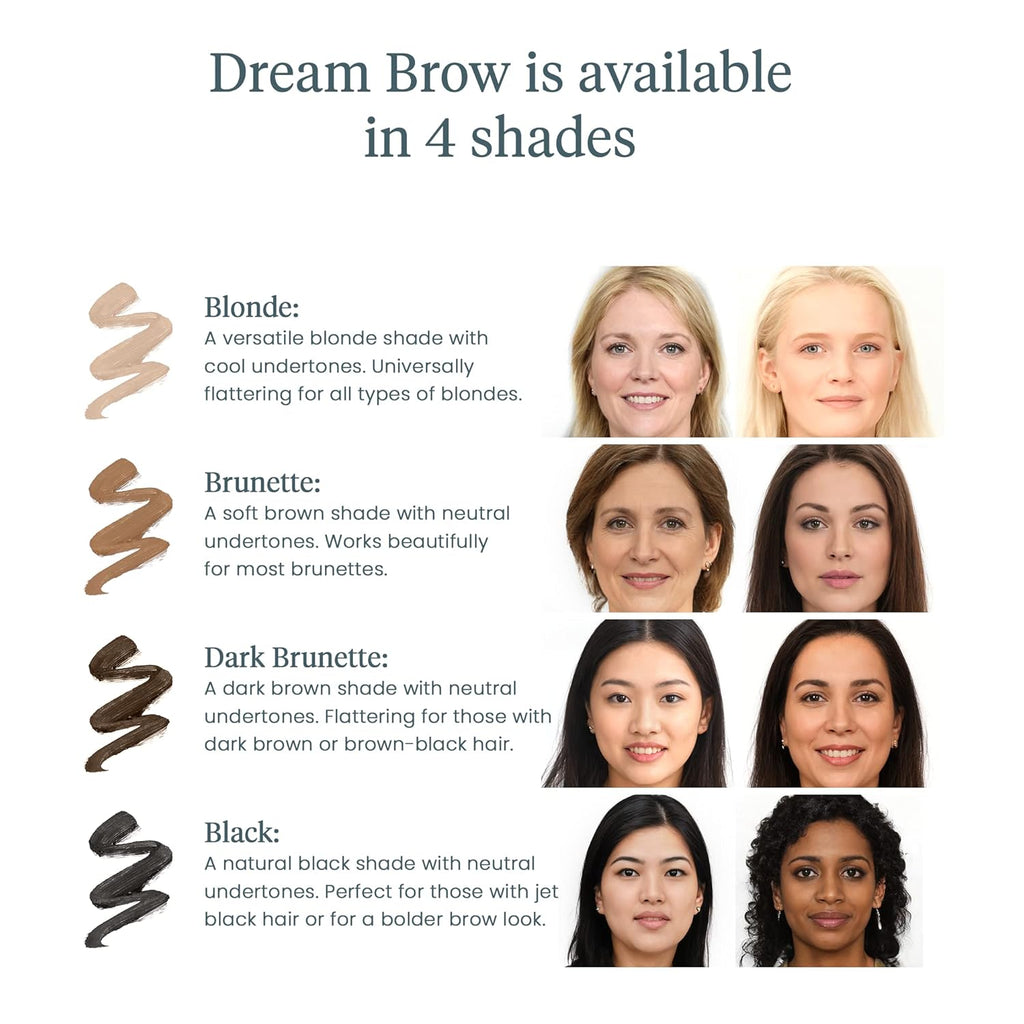 Dream Brow Eye Brow Gel, Long Lasting Eyebrow Gel, Waterproof Eyebrow Mascara, Transfer Proof Tinted Brow Gel and Eyebrow Filler (Blonde)